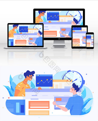 数据互联网驱动下的高效开发 商务办公与新媒体插画的艺术融合